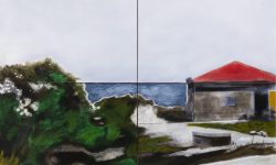 τοπιο κοντα στην θαλασσα,2017, 60χ54 εκ. (2,500)